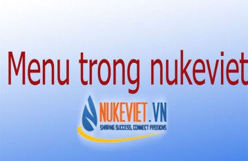 Hướng dẫn menu trong nukeviet