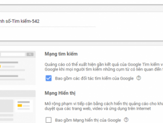 Setup chiến dịch quảng cáo Google tìm kiếm