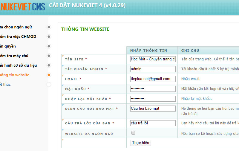 Cài website Nukeviet trên localhost dùng XAMPP