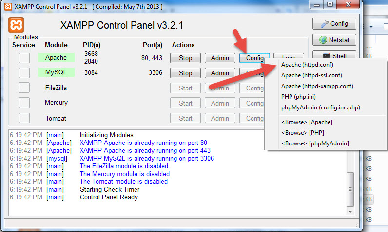 doi port localhost 01