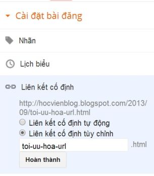 toi uu url cho blog