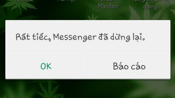 cach khac phuc loi messenger da dung